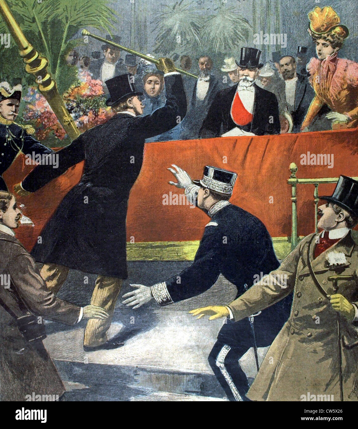Attaque contre le président Loubet, daté du 18 juin 1899 Banque D'Images