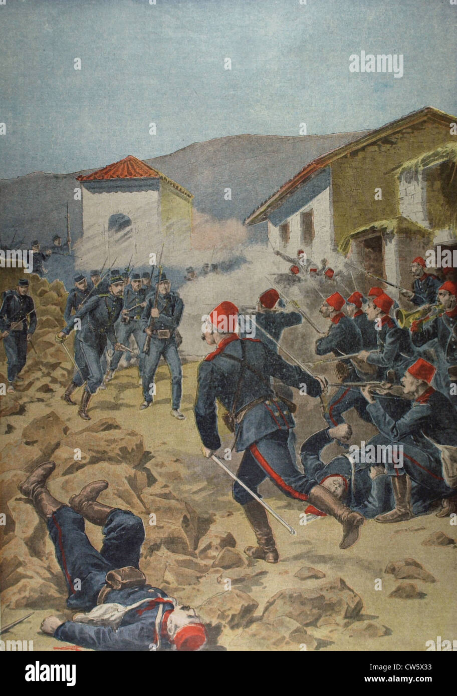 La guerre, entre 1897 du 2 mai 1897 Banque D'Images