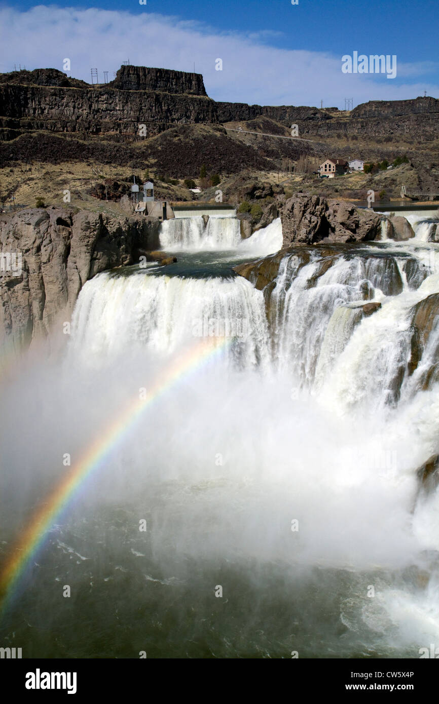 Shoshone Falls est une cascade située sur la rivière Snake dans le comté de Twin Falls, Idaho, USA. Banque D'Images