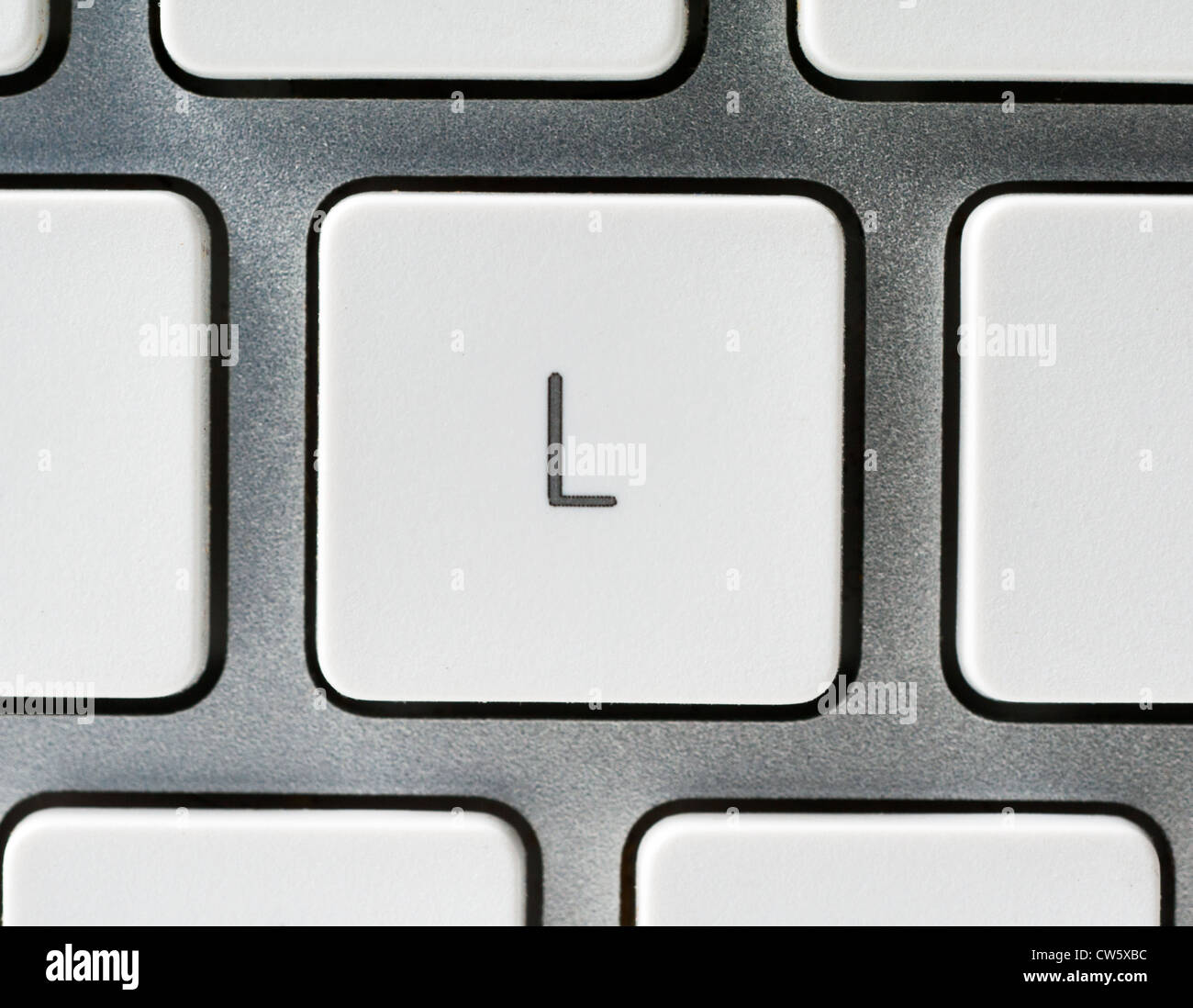 Lettre L sur un clavier Apple Banque D'Images