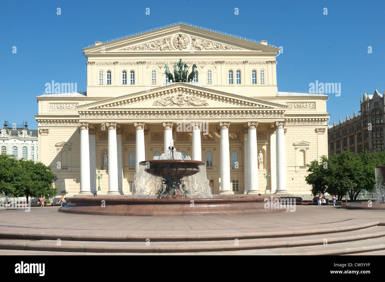 La construction du théâtre Bolchoï Banque D'Images
