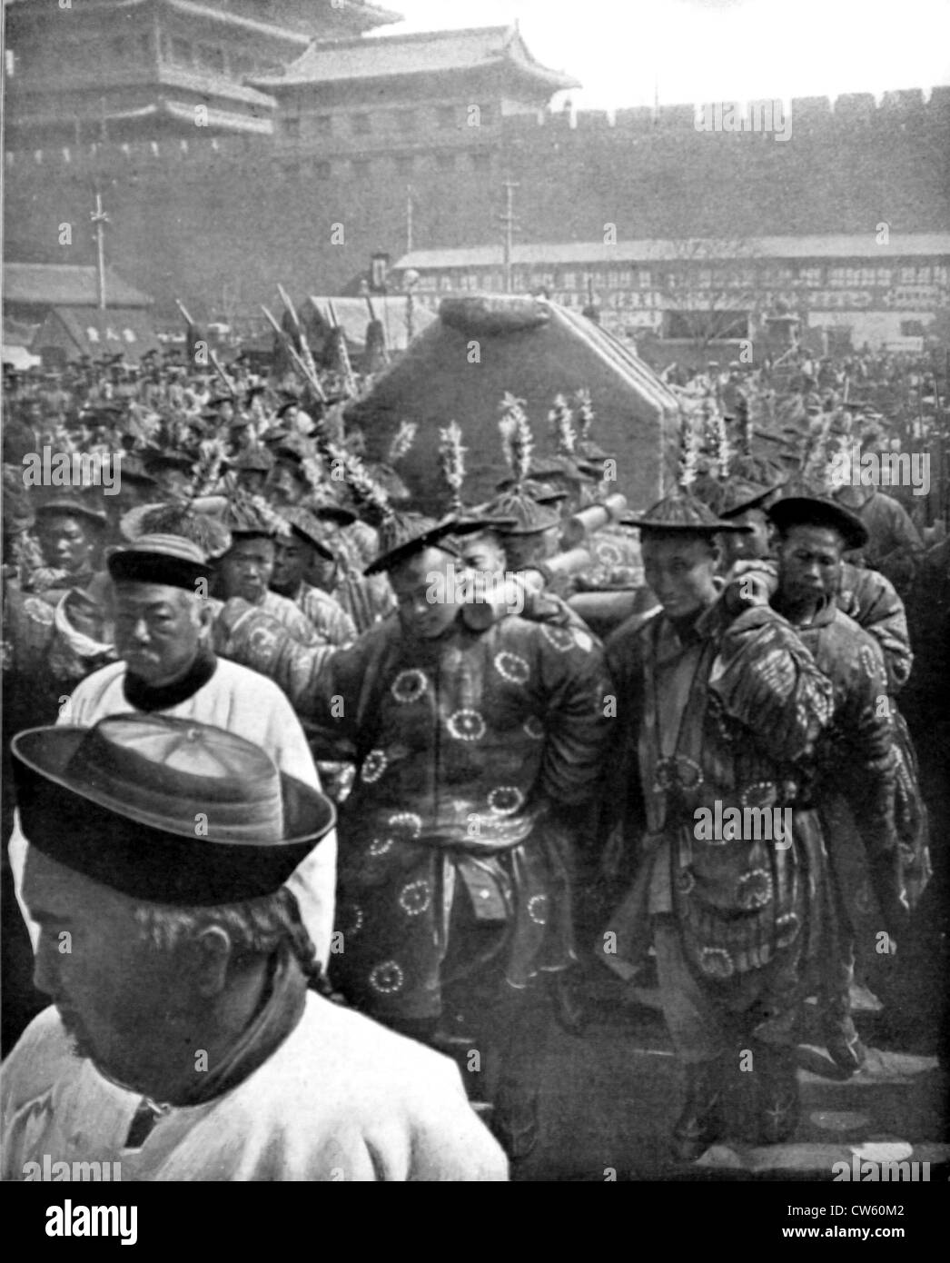 Funérailles de Long Yu, impératrice de Chine (1913) Banque D'Images