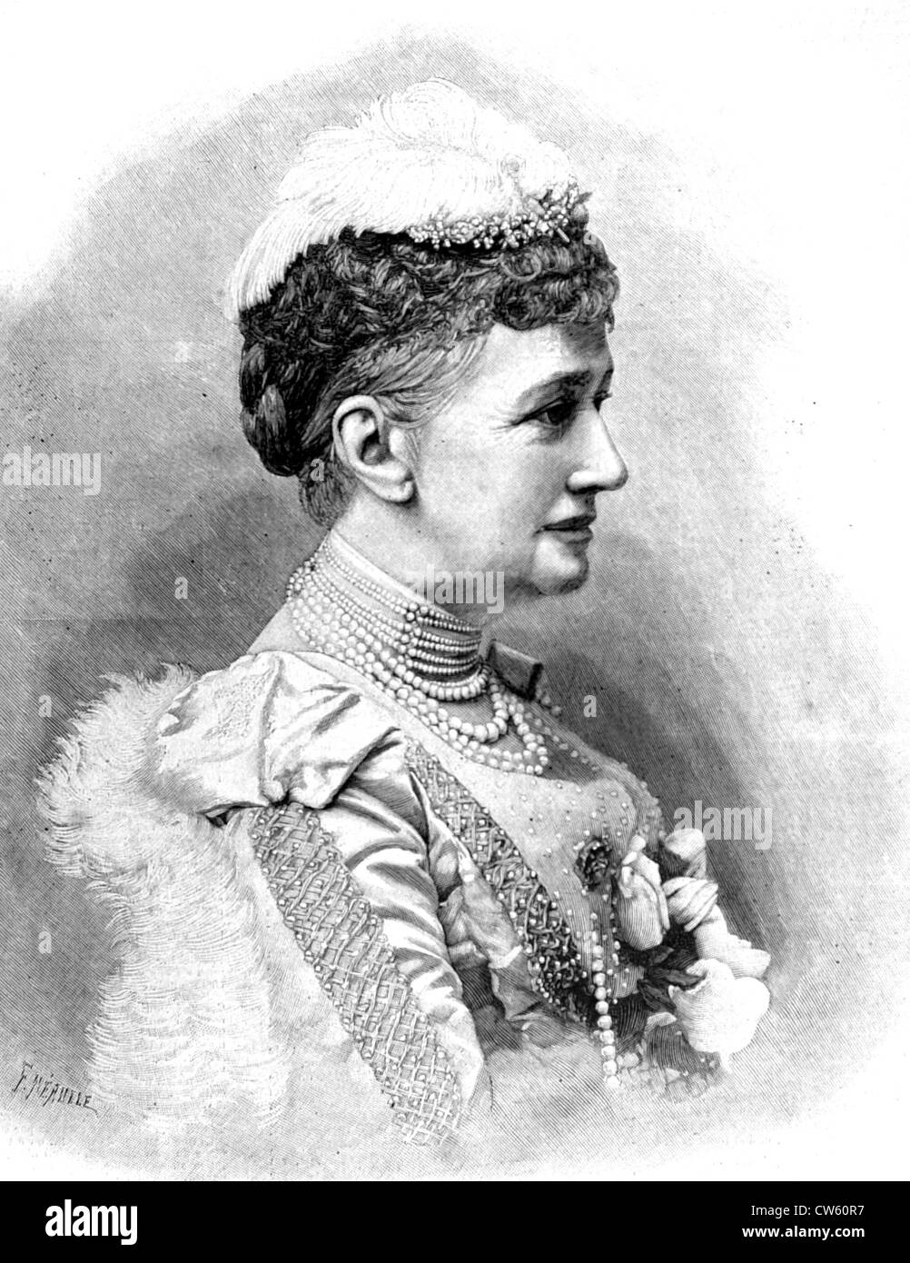 La reine Louise de Danemark (1898) Banque D'Images