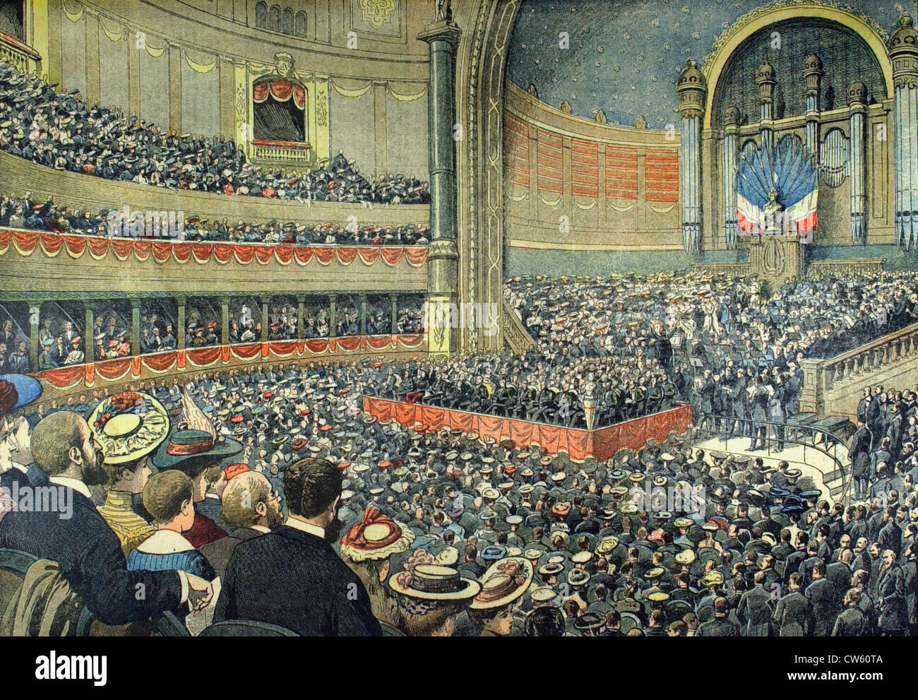 Au Trocadéro à Paris : l'école fête organisée par le gouvernement (1904) Banque D'Images
