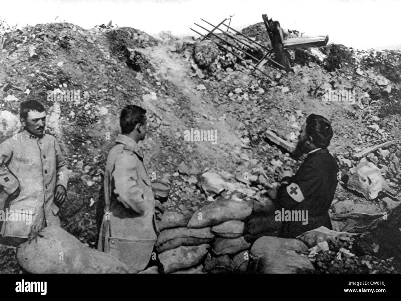 La Première Guerre mondiale. pèlerinage à Notre-Dame-de-Lorette (1915) Banque D'Images