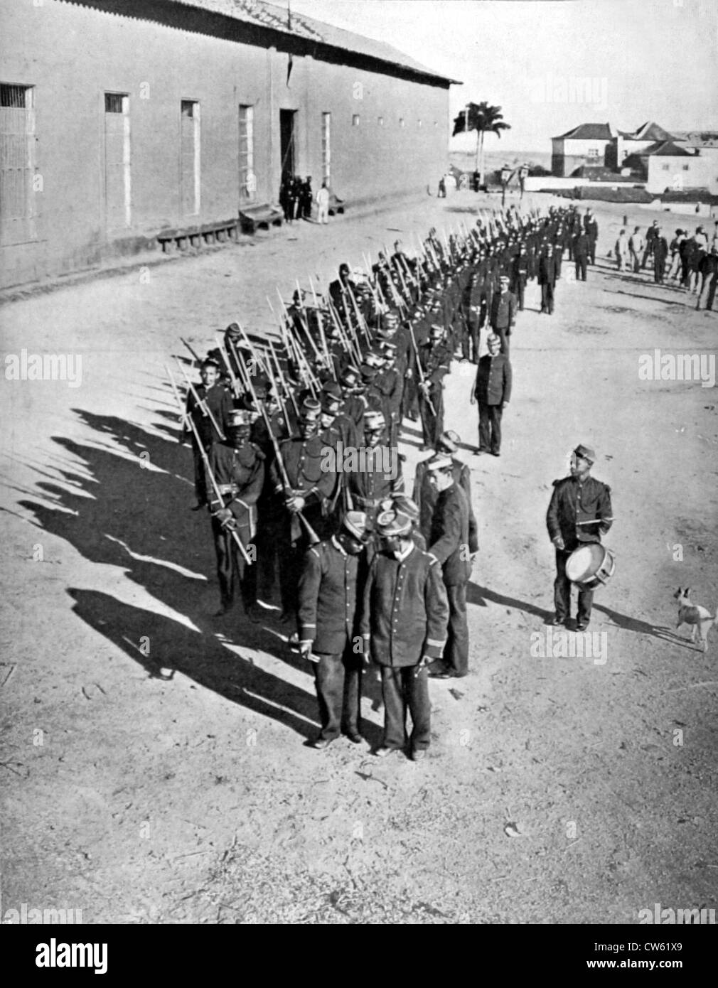 Garde Noire du Président Cipriano Castro, au Venezuela (1906) Banque D'Images