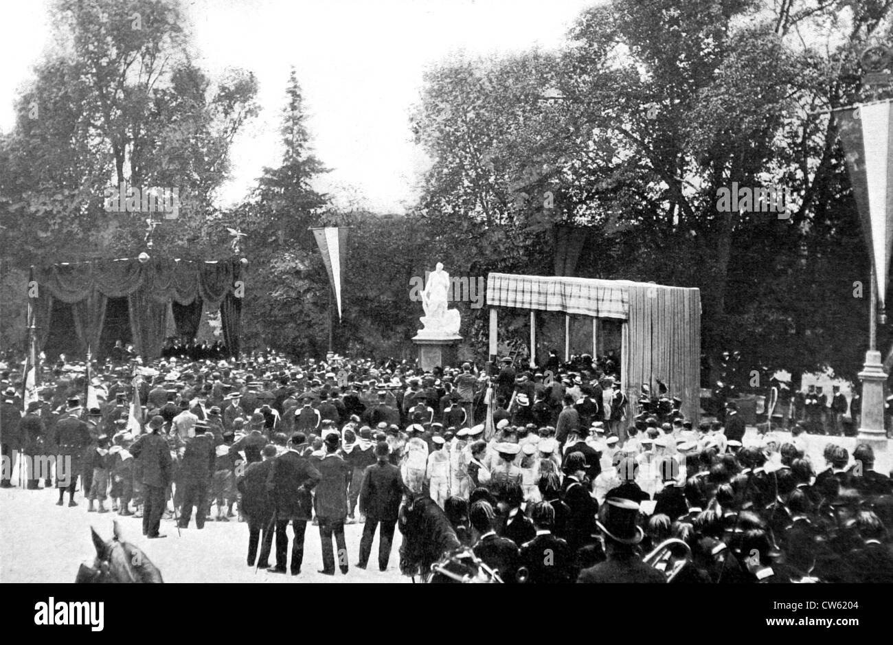 Inauguration du monument de Victor Hugo, à Rome (1905) Banque D'Images