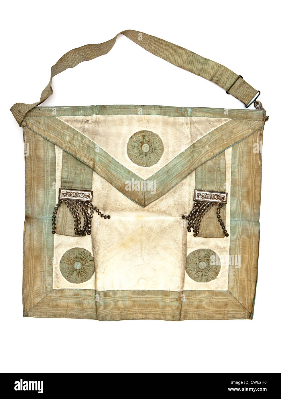 Un sac en toile du franc-maçon traditionnel du début du xxe siècle Banque D'Images