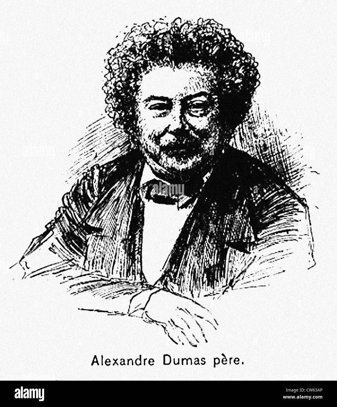 Alexandre Dumas père (1802-1870) Banque D'Images