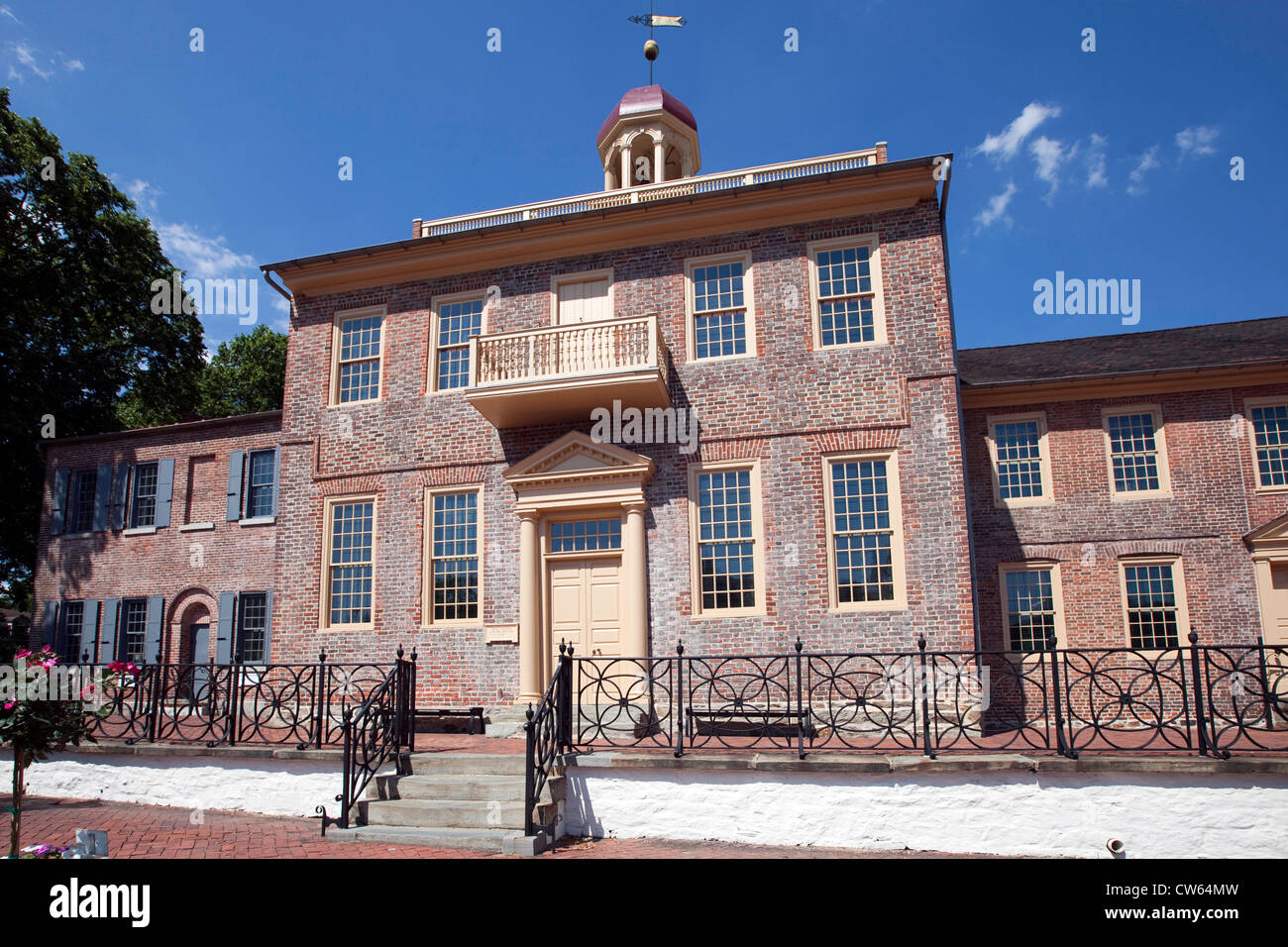 De justice historique, 1732, New Castle, Delaware Banque D'Images
