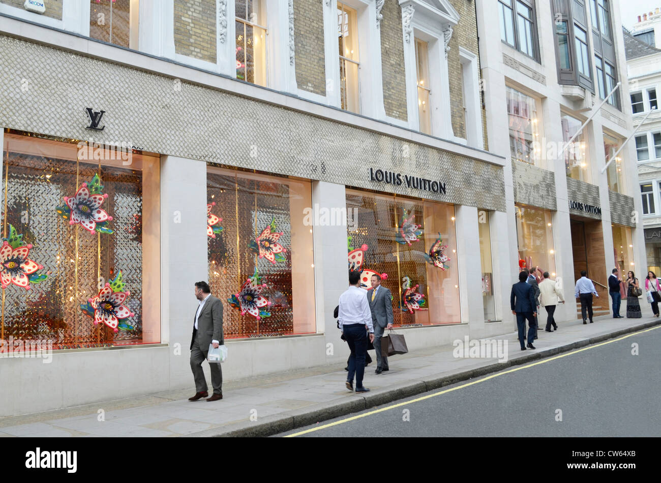 Louis Vuitton store front Mayfair Banque D'Images