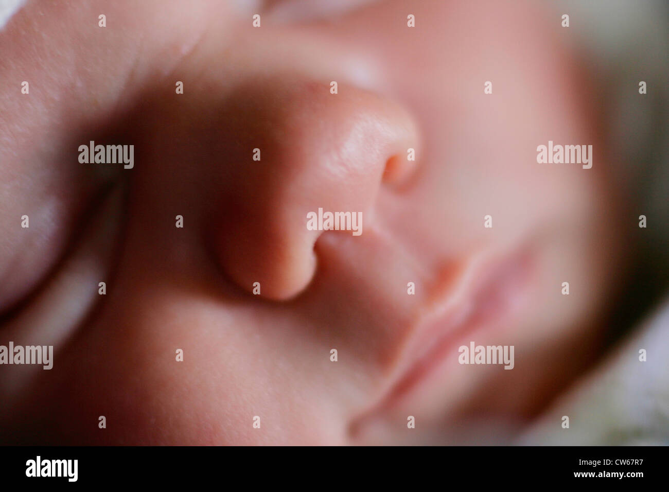 Sommeil bébé tranquillement Banque D'Images