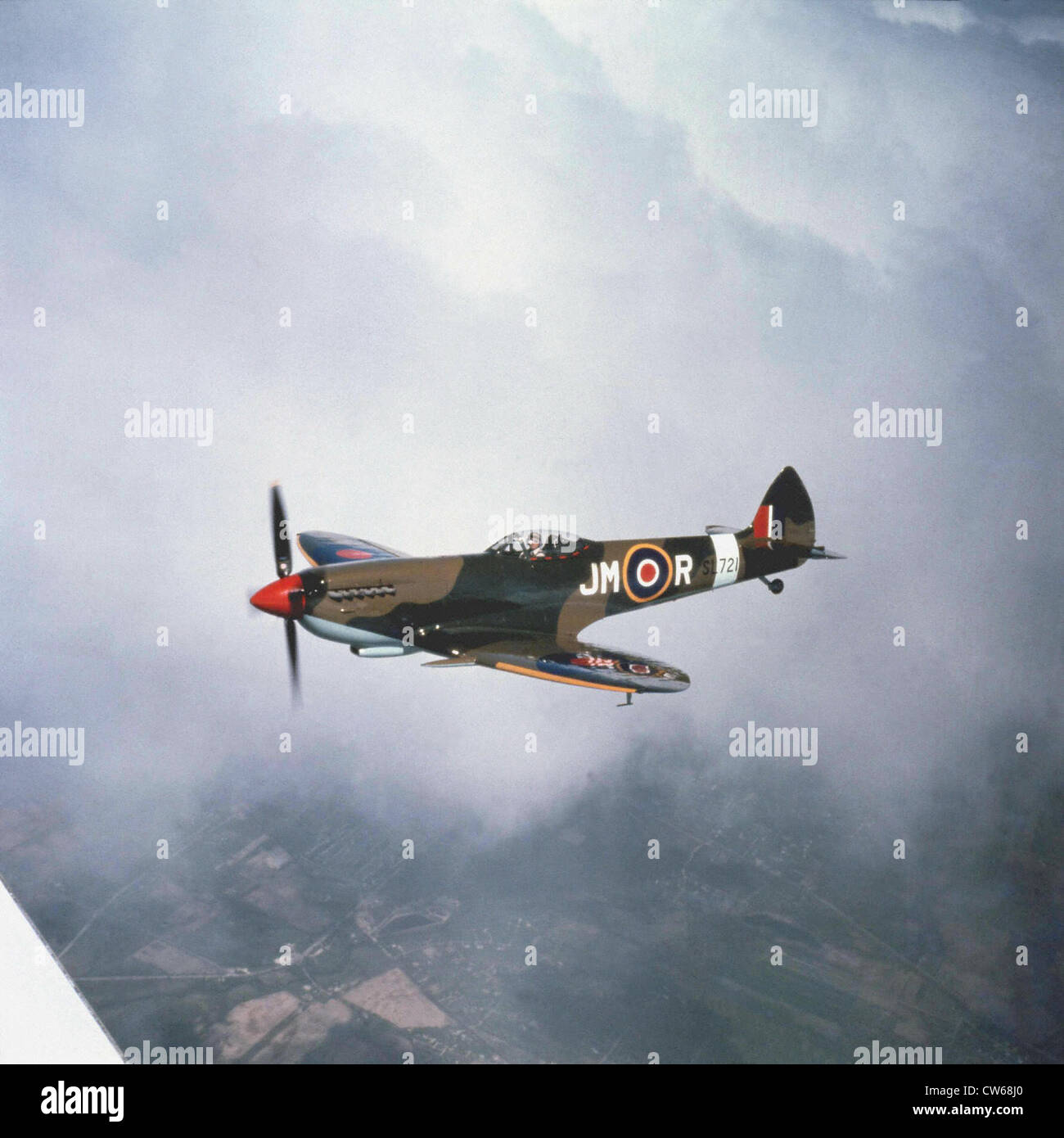Supermarine Spitfire Mk.XVI, combattant de la Seconde Guerre mondiale. Banque D'Images