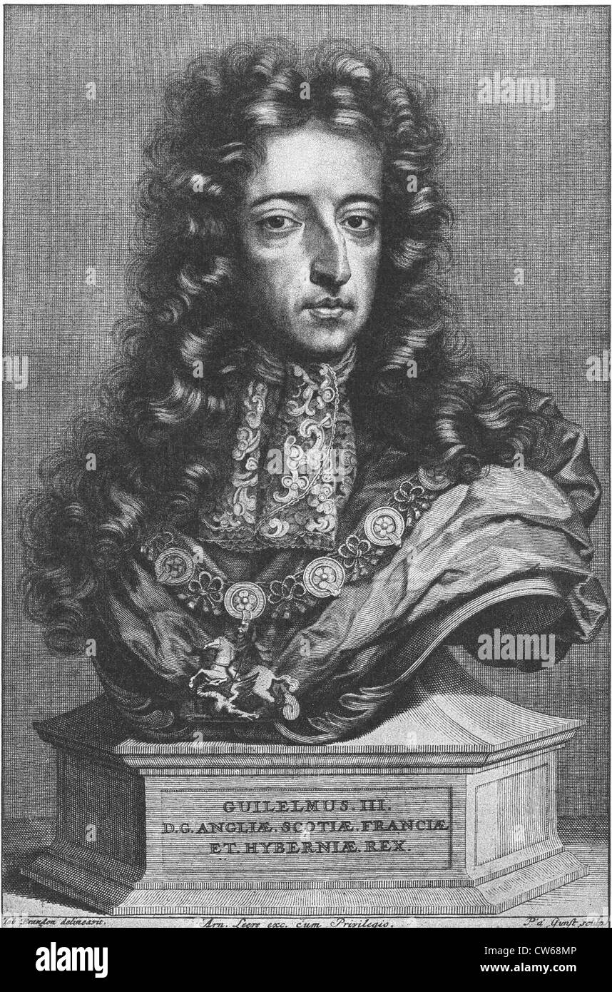 Portrait de Guillaume III d'Angleterre Banque D'Images