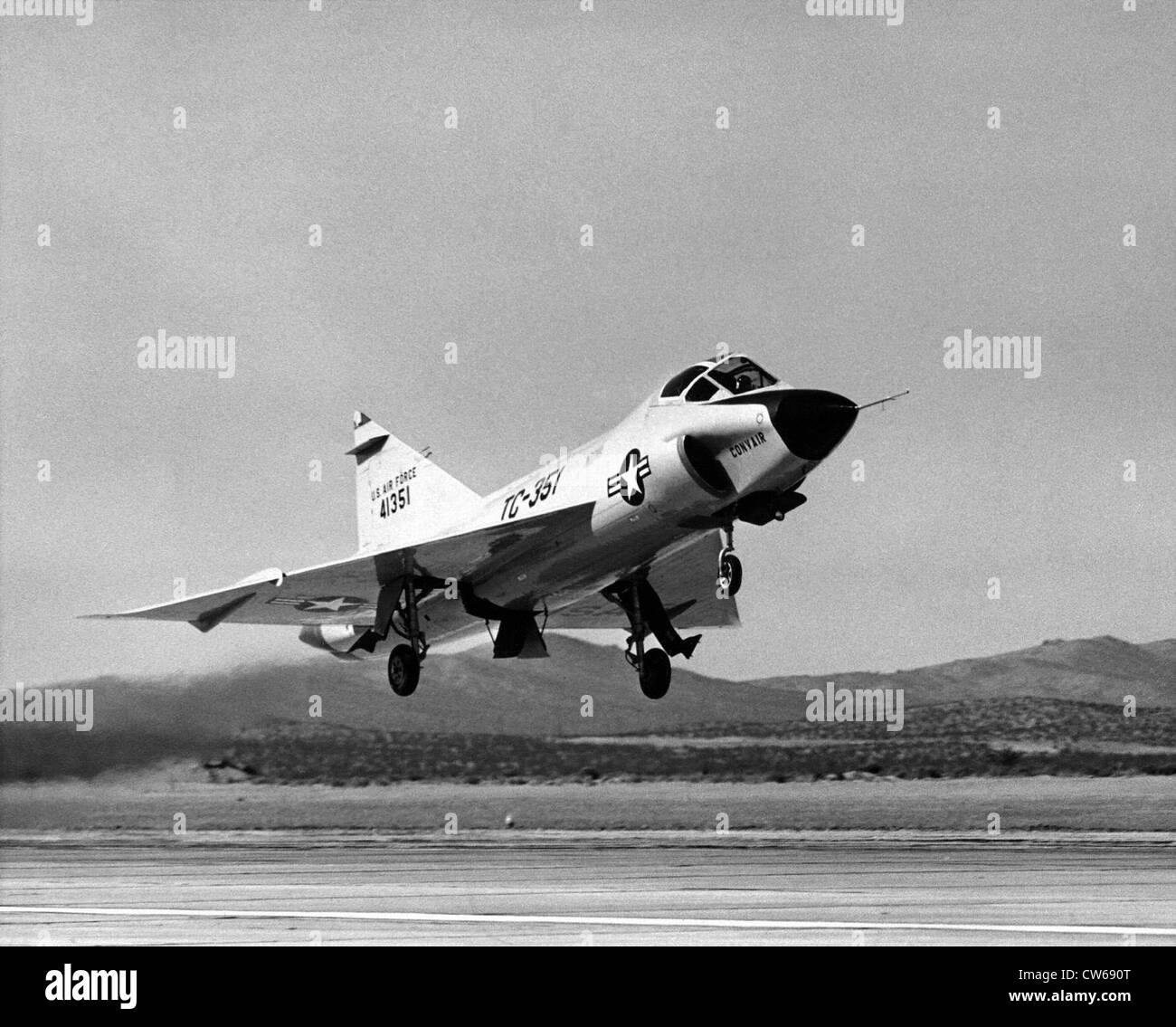 American Convair F-102 Delta Dart un fighter Banque D'Images