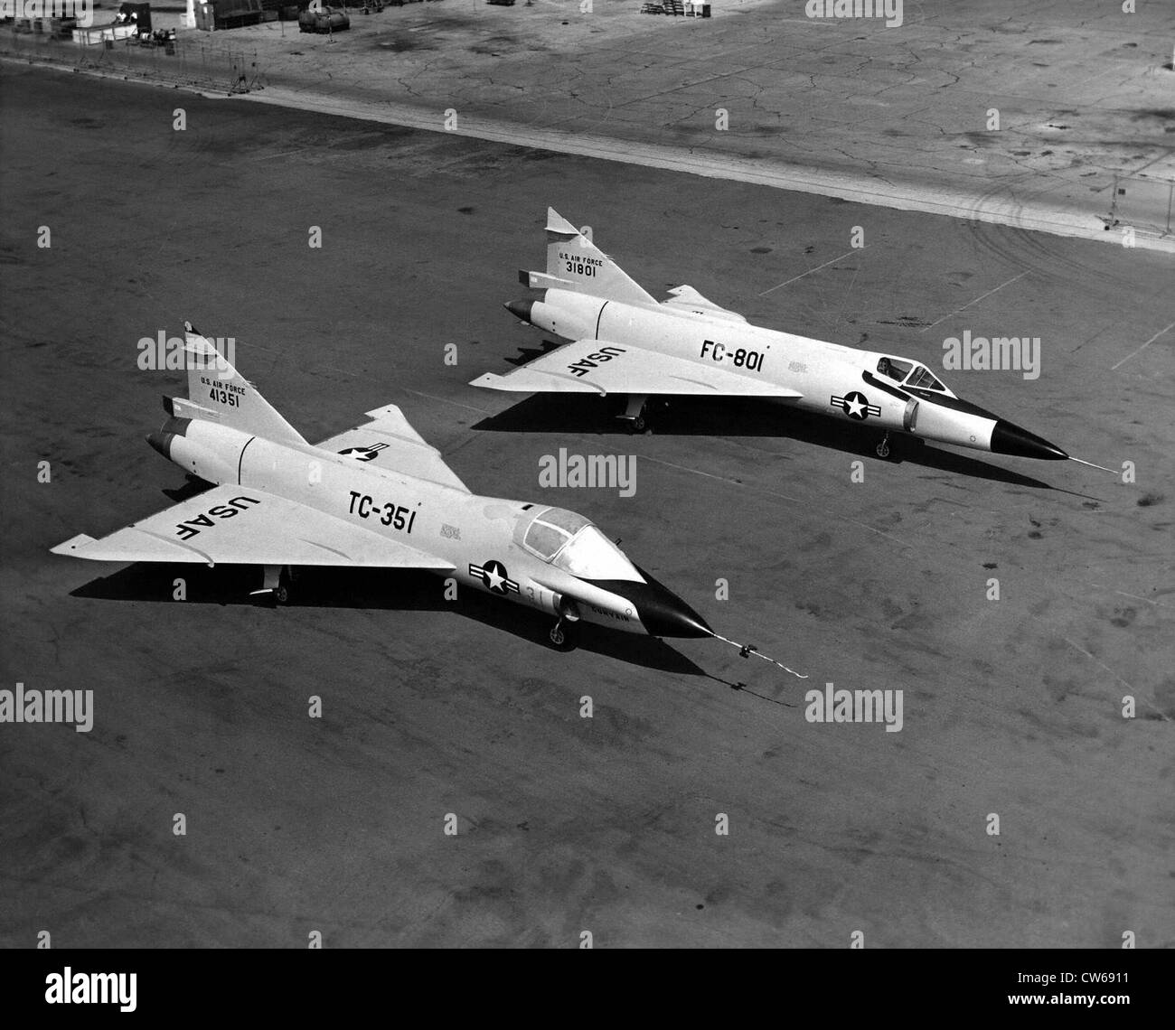 Convair TF-102un avion d'entraînement et d'intercepteur Convair F-102 Banque D'Images