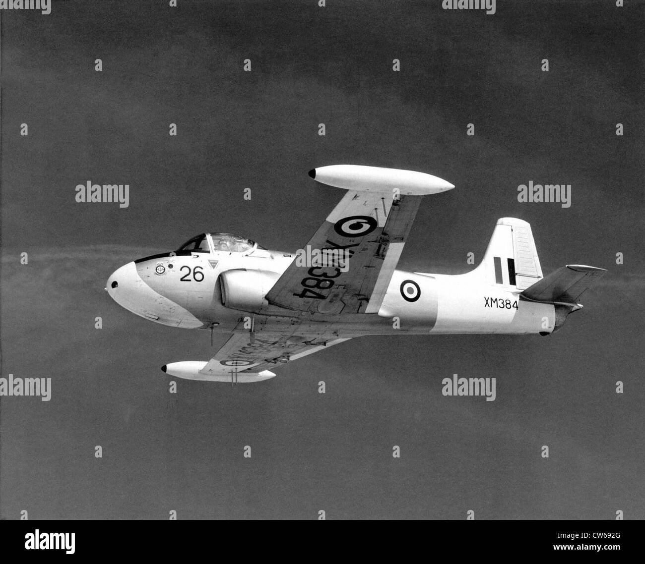 La chasse britannique Percival P-84 Jet Provost plan de formation Banque D'Images