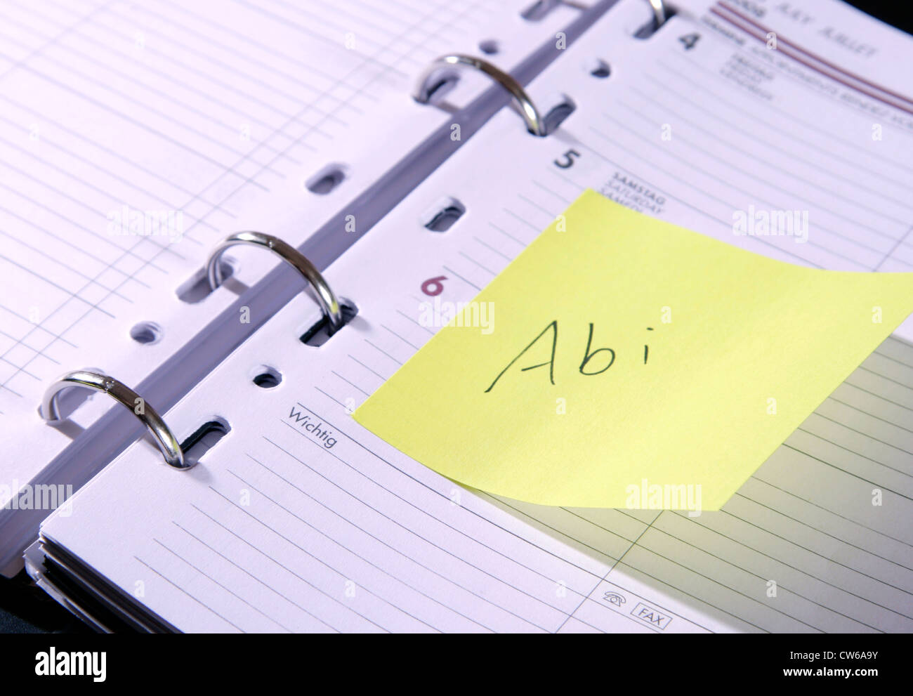 label « Abi » Banque D'Images