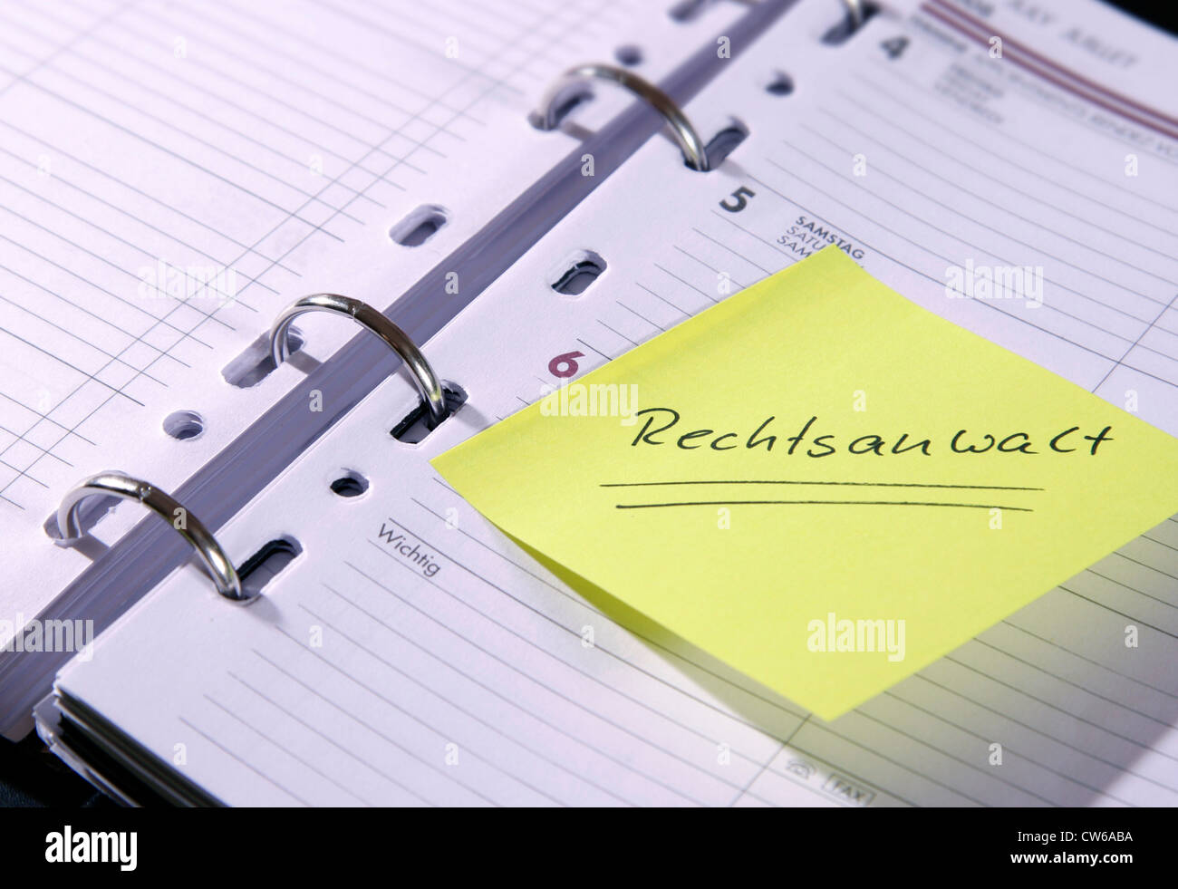 Label Rechtsanwalt Banque D'Images