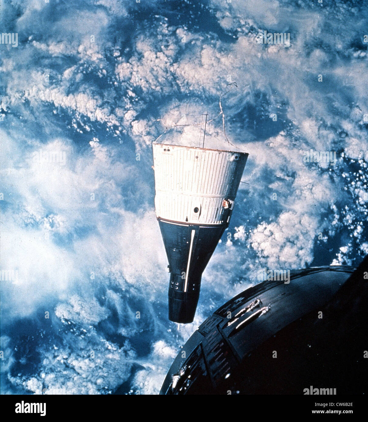 L'engin spatial de Gemini 7 Gemini 6 (15 décembre 1965) Banque D'Images