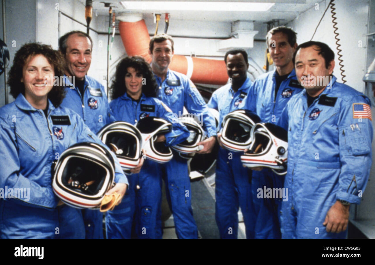 Explosion de la navette Challenger (28 janvier 1986) Banque D'Images