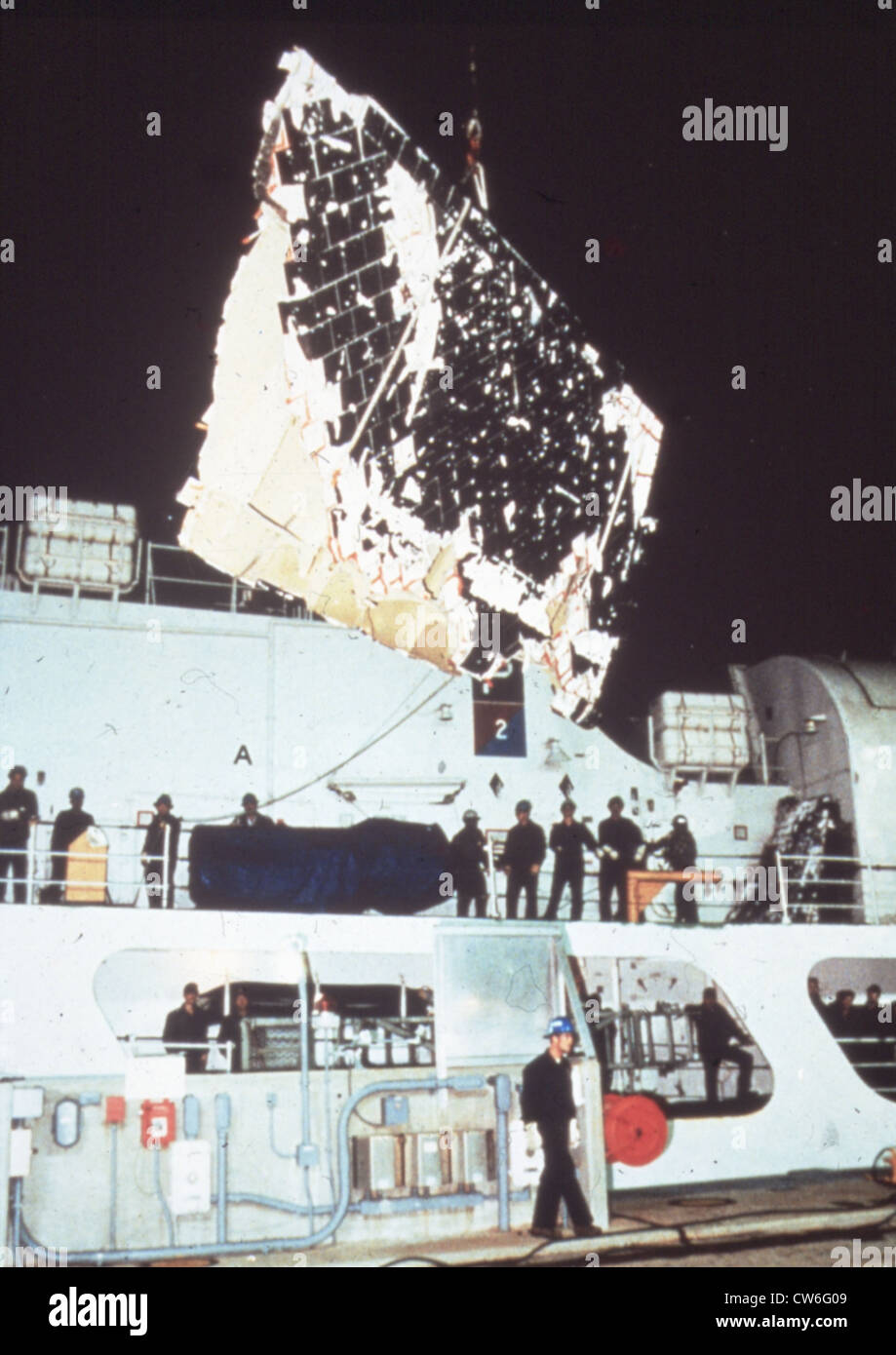 Explosion de la navette Challenger (28 janvier 1986) Banque D'Images