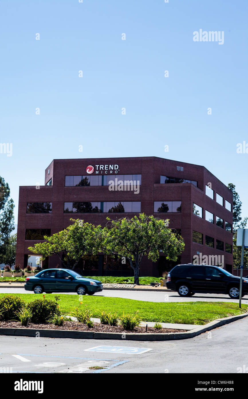 Bureaux des décideurs de Trend Micro de logiciels anti-virus dans la Silicon Valley en Californie Banque D'Images
