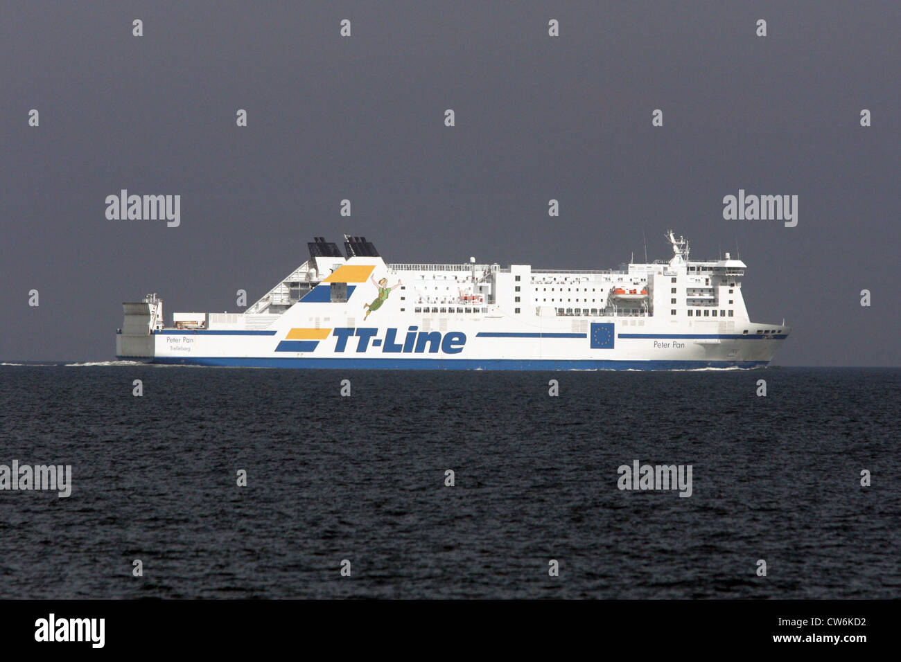 Wismar, le TT-Line ferry sur la mer Baltique Banque D'Images