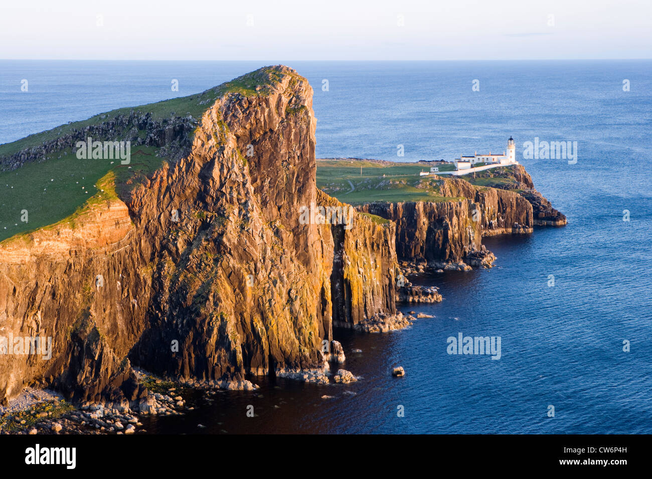 Neist Point Lighthouse, île de Skye, Highland, Scotland, UK. Banque D'Images