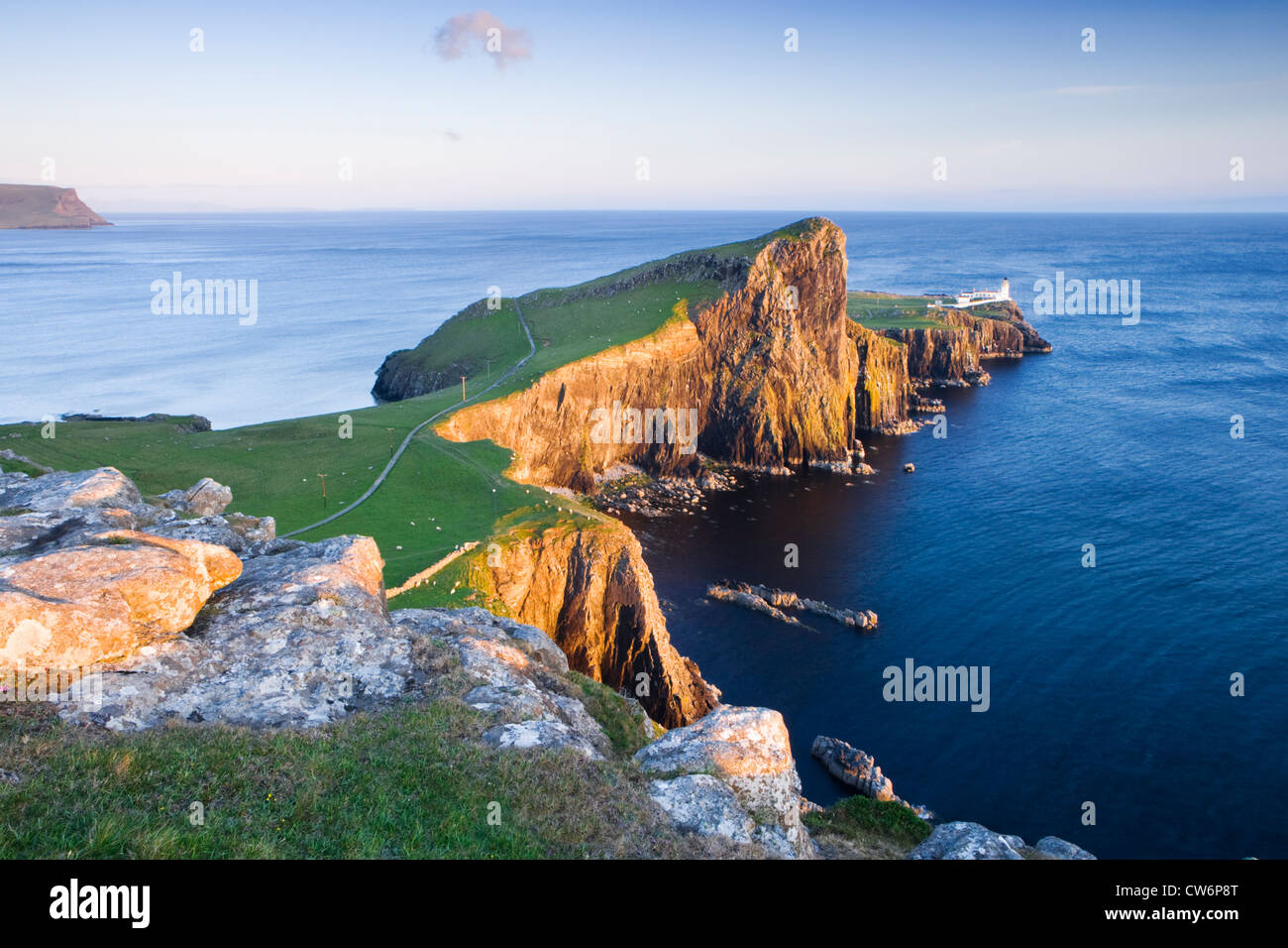 Neist Point Lighthouse, île de Skye, Highland, Scotland, UK. Banque D'Images