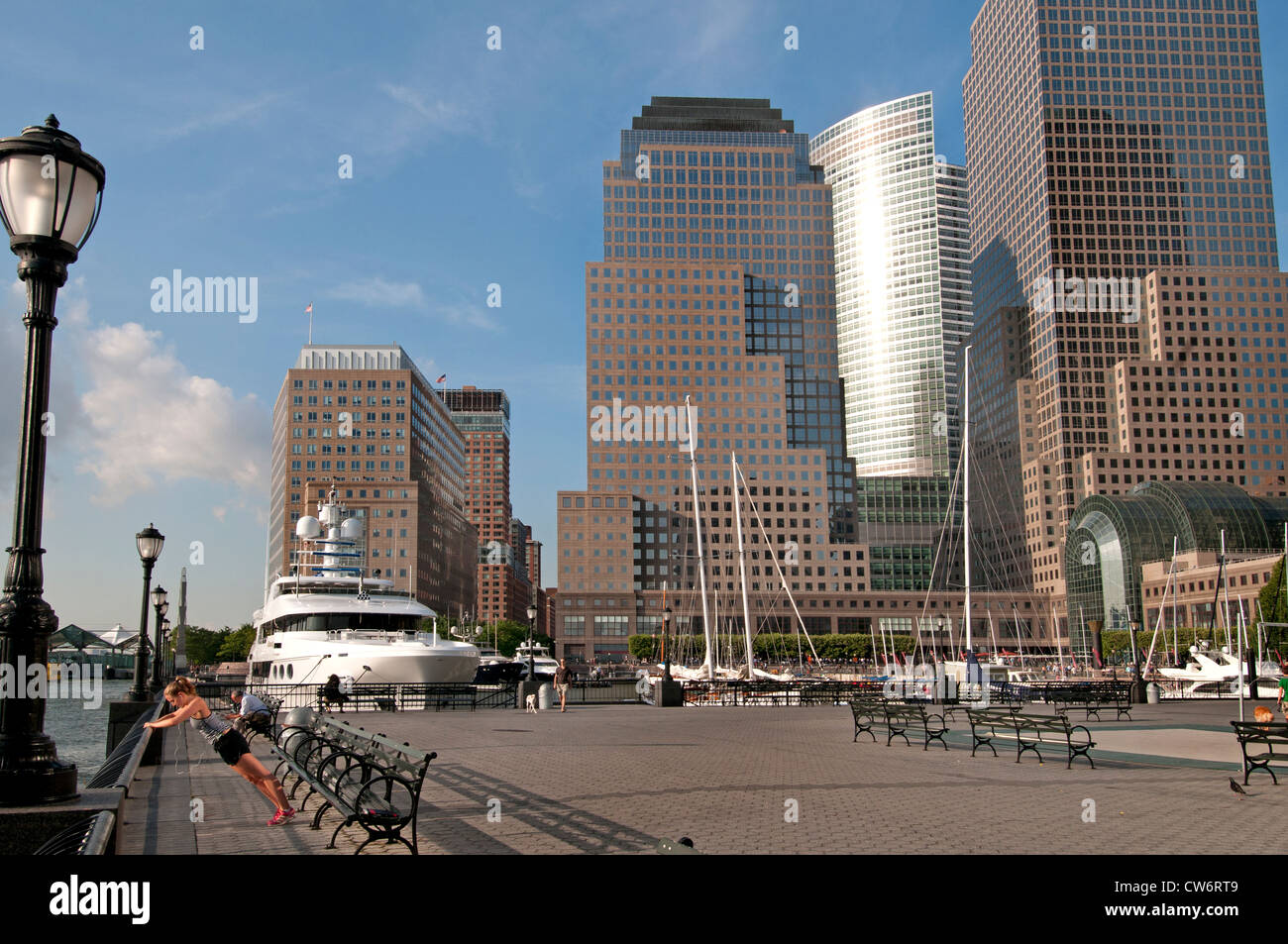 Centre financier Harbour Port One World Trade Center New York Ville Manhattan Banque D'Images