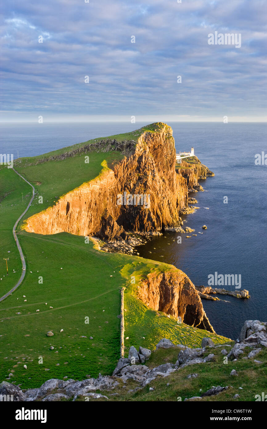 Neist Point Lighthouse, île de Skye, Highland, Scotland, UK. Banque D'Images