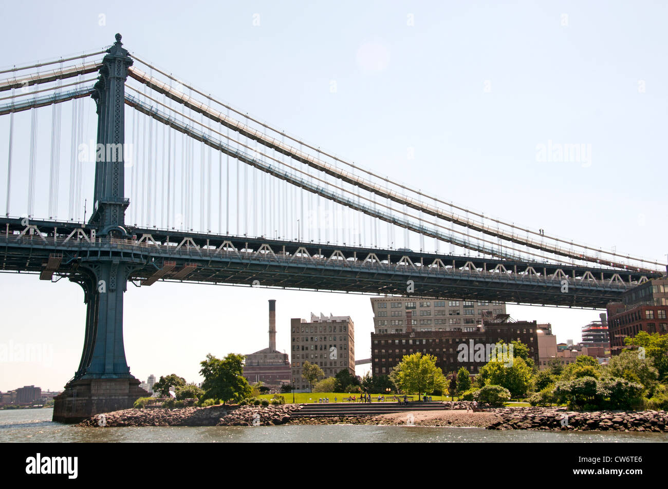 Pont de Brooklyn Manhattan Park Historique East Side Manhattan Dumbo New York City Banque D'Images