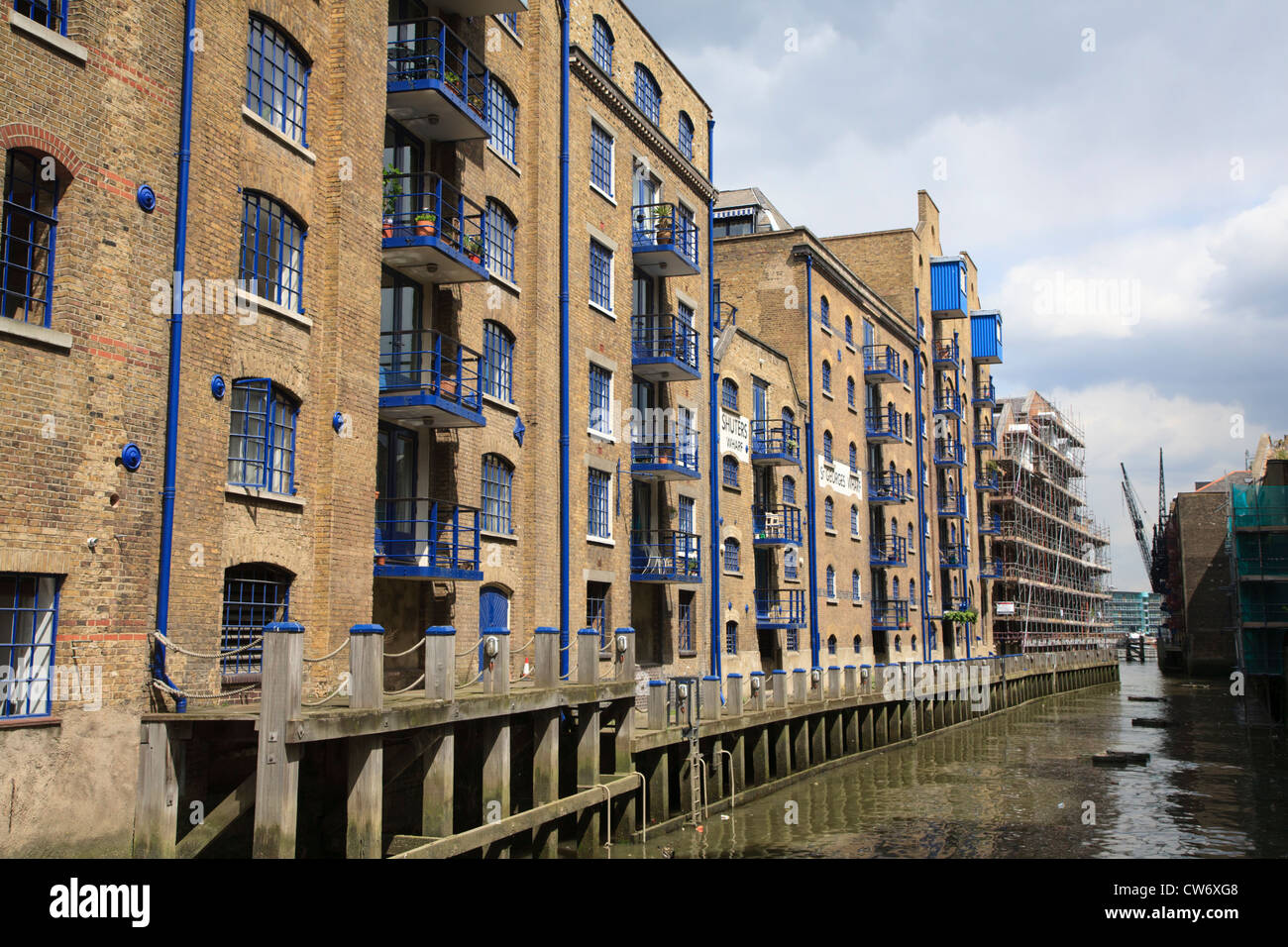 Appartements convertis de Riverside de l'entreposage à Butler's Wharf London Banque D'Images