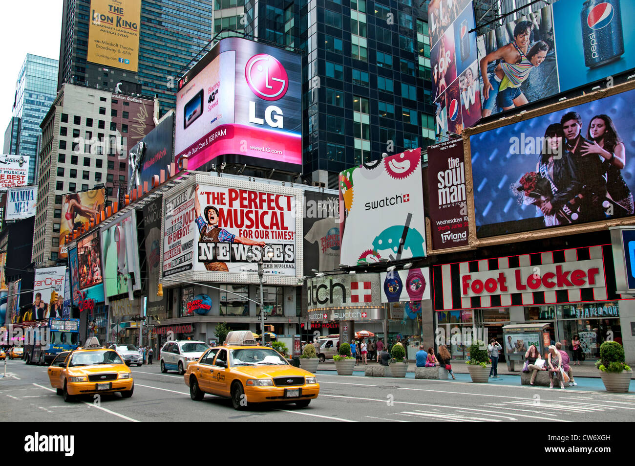 Times Square New York Broadway Musical Theatre Banque D'Images