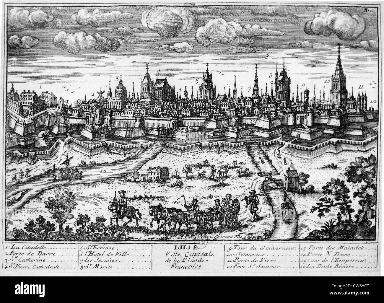 Lille, capitale de la Flandre française Banque D'Images