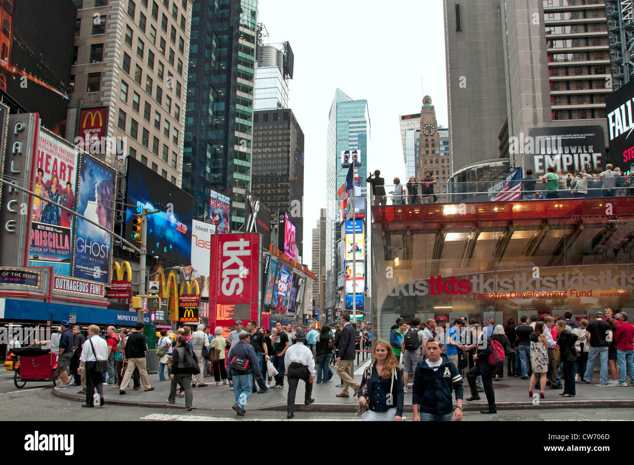 Times Square Broadway New York City Theatre TKTS Banque D'Images