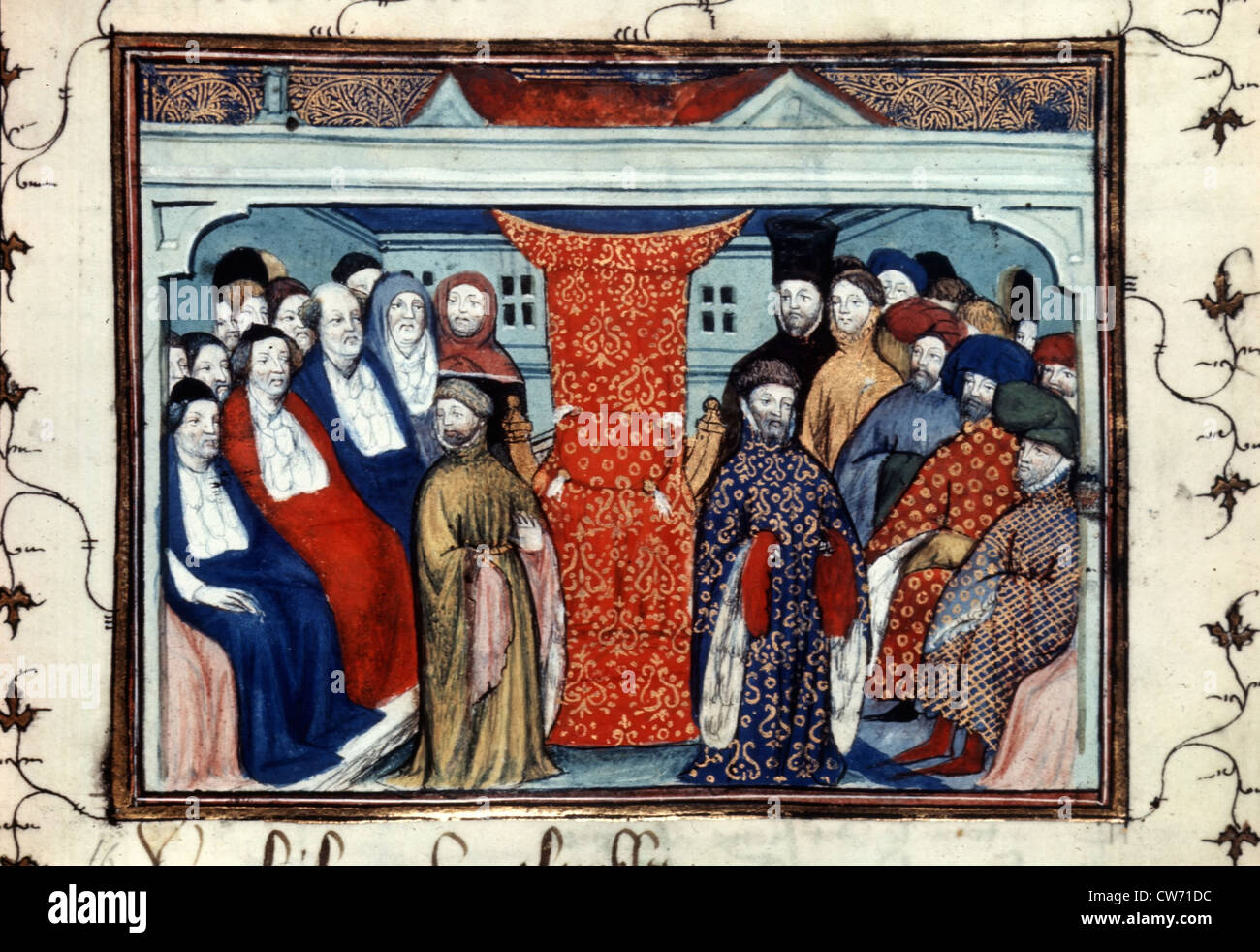 Henry de Lancastre (Henry IV d'Angleterre, 1367-1437) Adhésion à la trône Banque D'Images