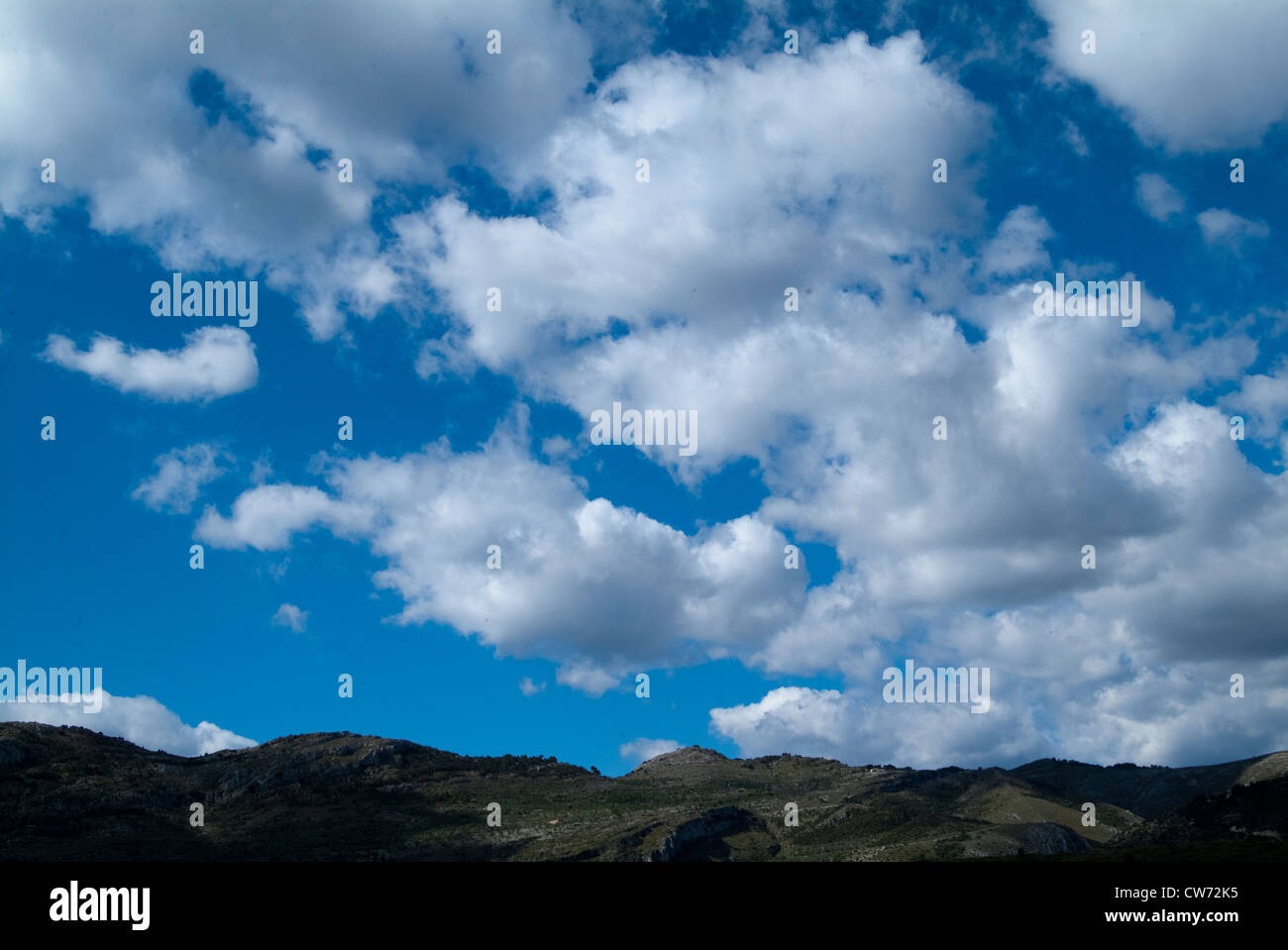 Randonnées dans la Vall de Laguar, province d'Alicante, Valence, Espagne Banque D'Images