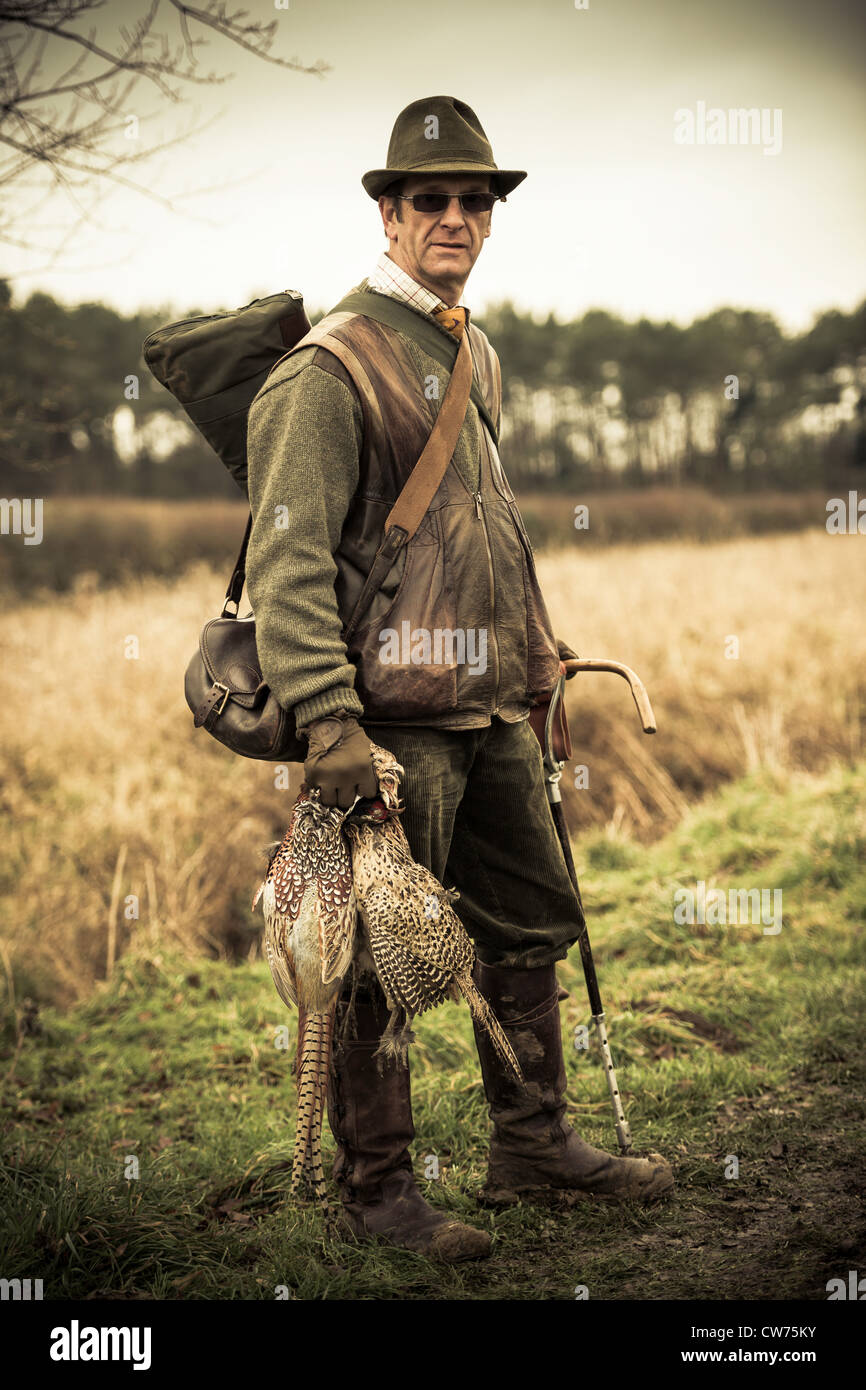 Le Pheasant Shoot Banque D'Images