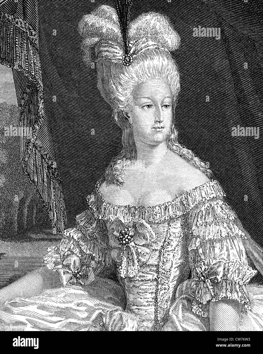 La Reine Marie - Antoinette Banque D'Images
