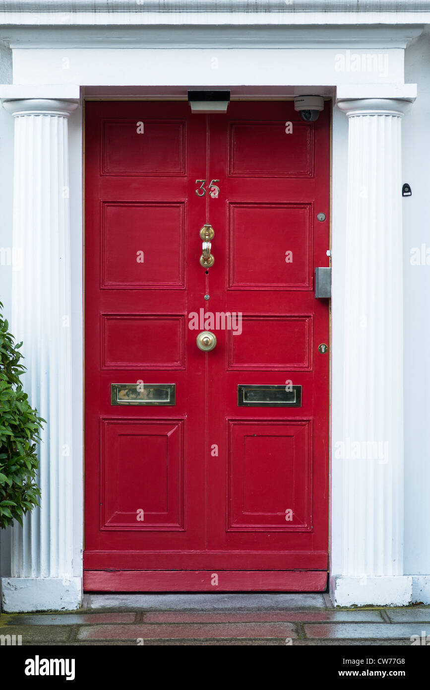 Porte de style géorgien, Fitzwilliam Square, Dublin, Irlande Banque D'Images