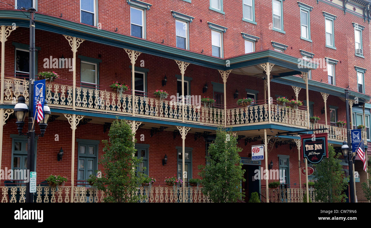 Le Inn at Jim Thorpe à Jim Thorpe, en Pennsylvanie. Banque D'Images