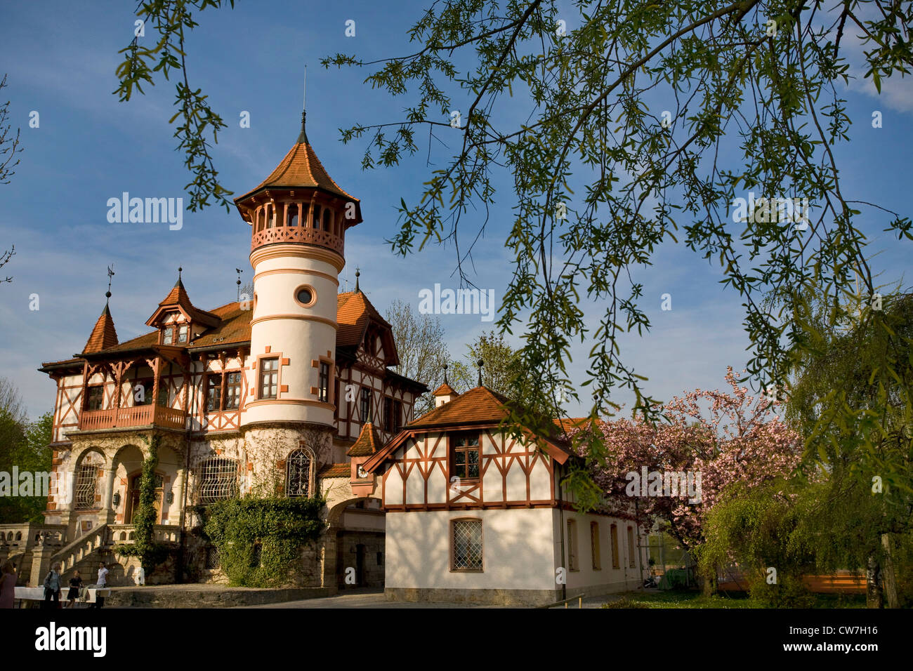 Petit château, Hersching à l'Ammersee (Lac Ammer), Allemagne, Bavière, Herrsching am Ammersee Banque D'Images