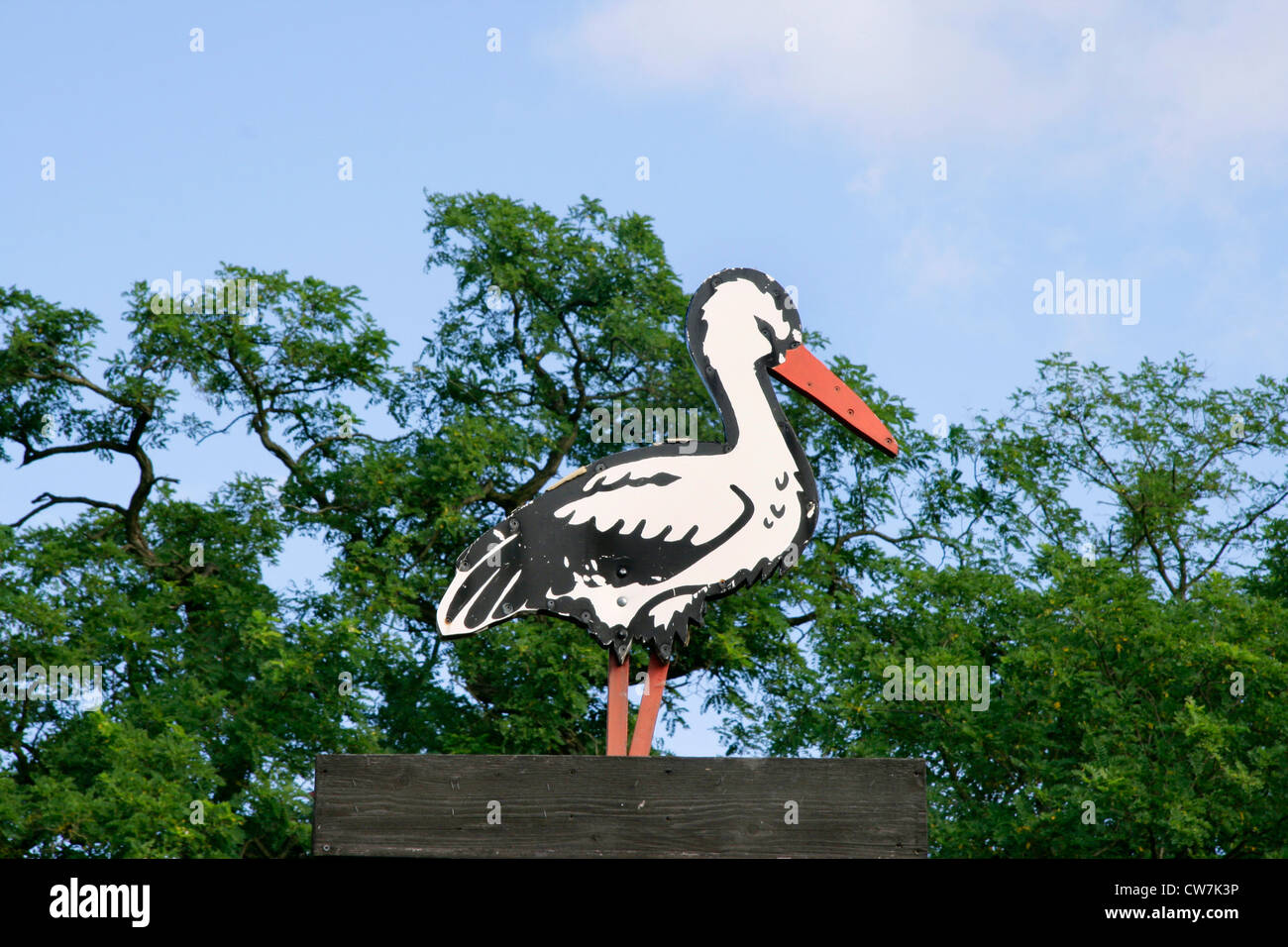 Musée de cigognes, Allemagne, Brandebourg Banque D'Images
