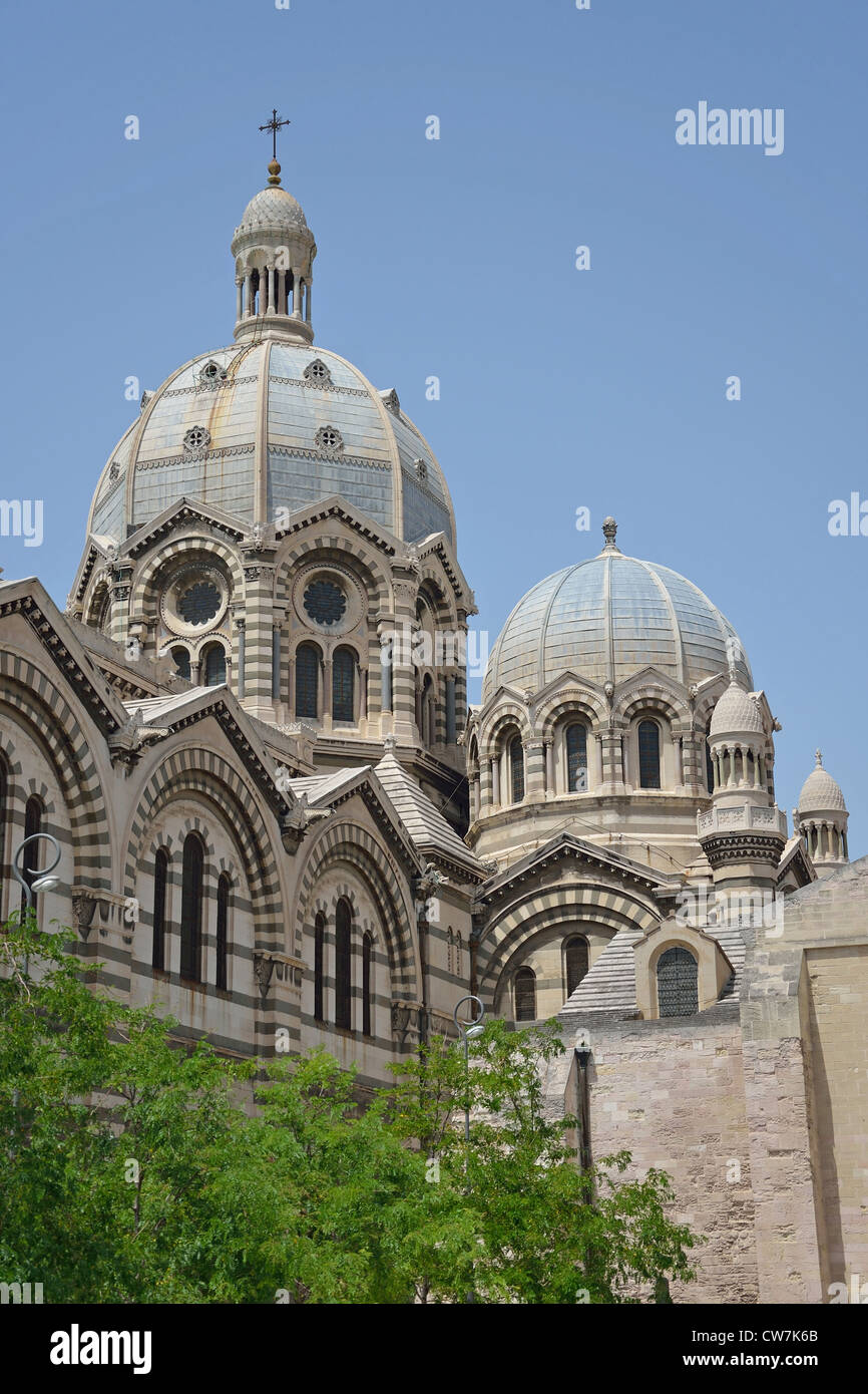 La cathédrale de Marseille, Marseille, Bouches-du-Rhône, Provence-Alpes-Côte d'Azur, France Banque D'Images