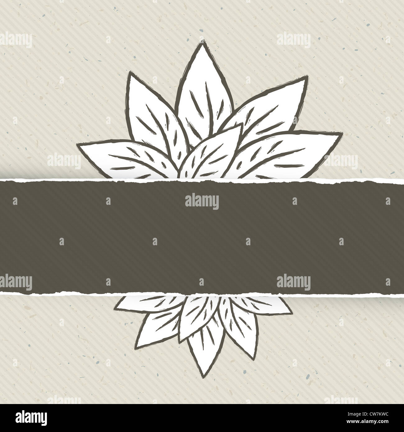 Modèle de page résumé sur le thème de la Nature Banque D'Images