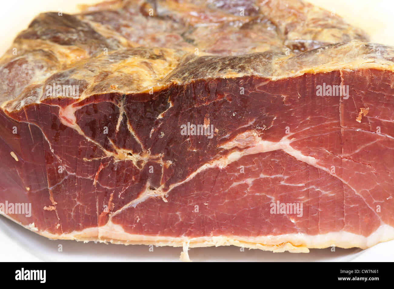 Jambon prosciutto - Espagne à partir de la viande de boeuf - Jambon Serrano Banque D'Images