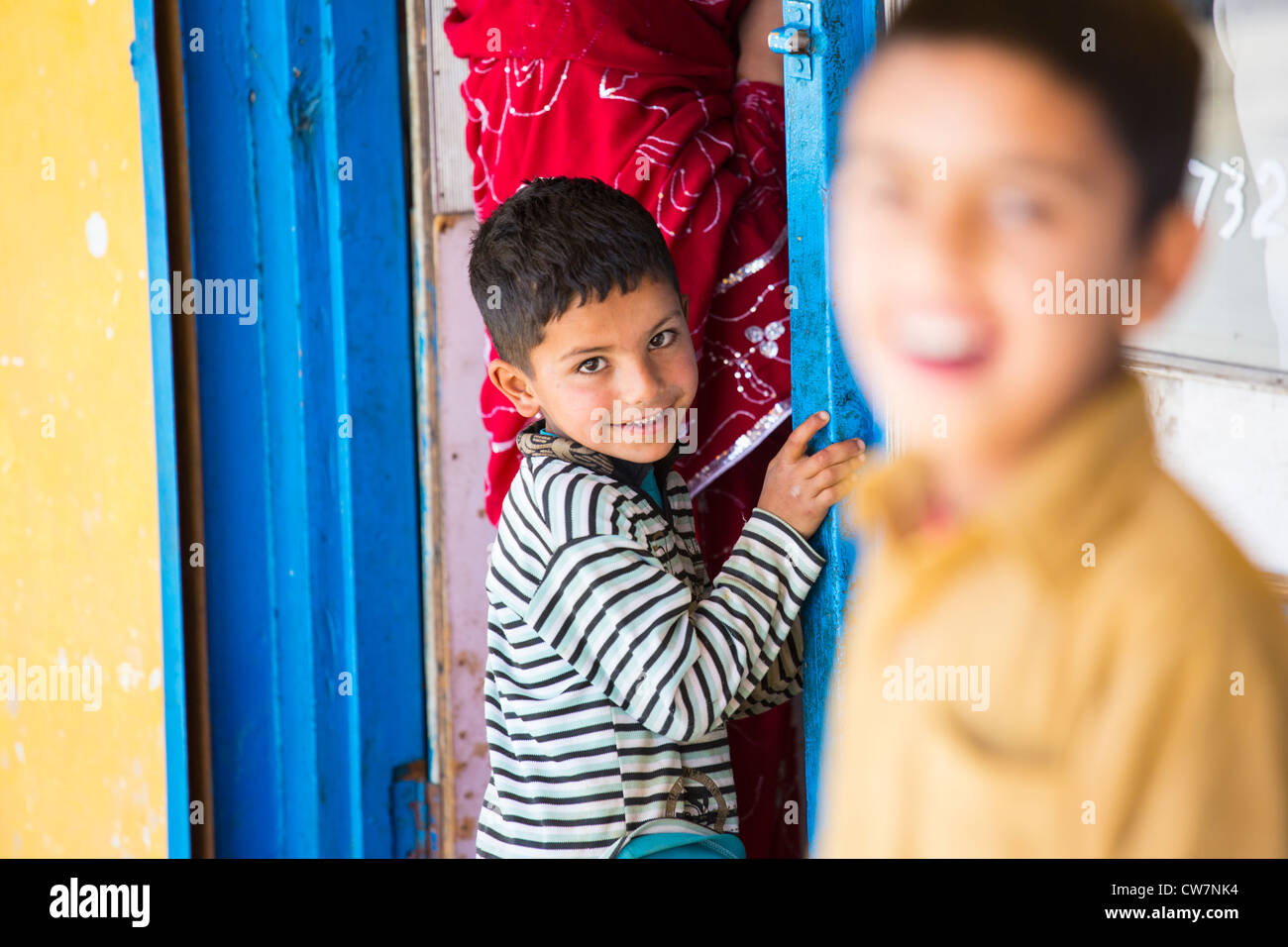 Jeune garçon de Nathia Gali, Hazara, Khyber Pakhtunkhwa, au Pakistan Banque D'Images