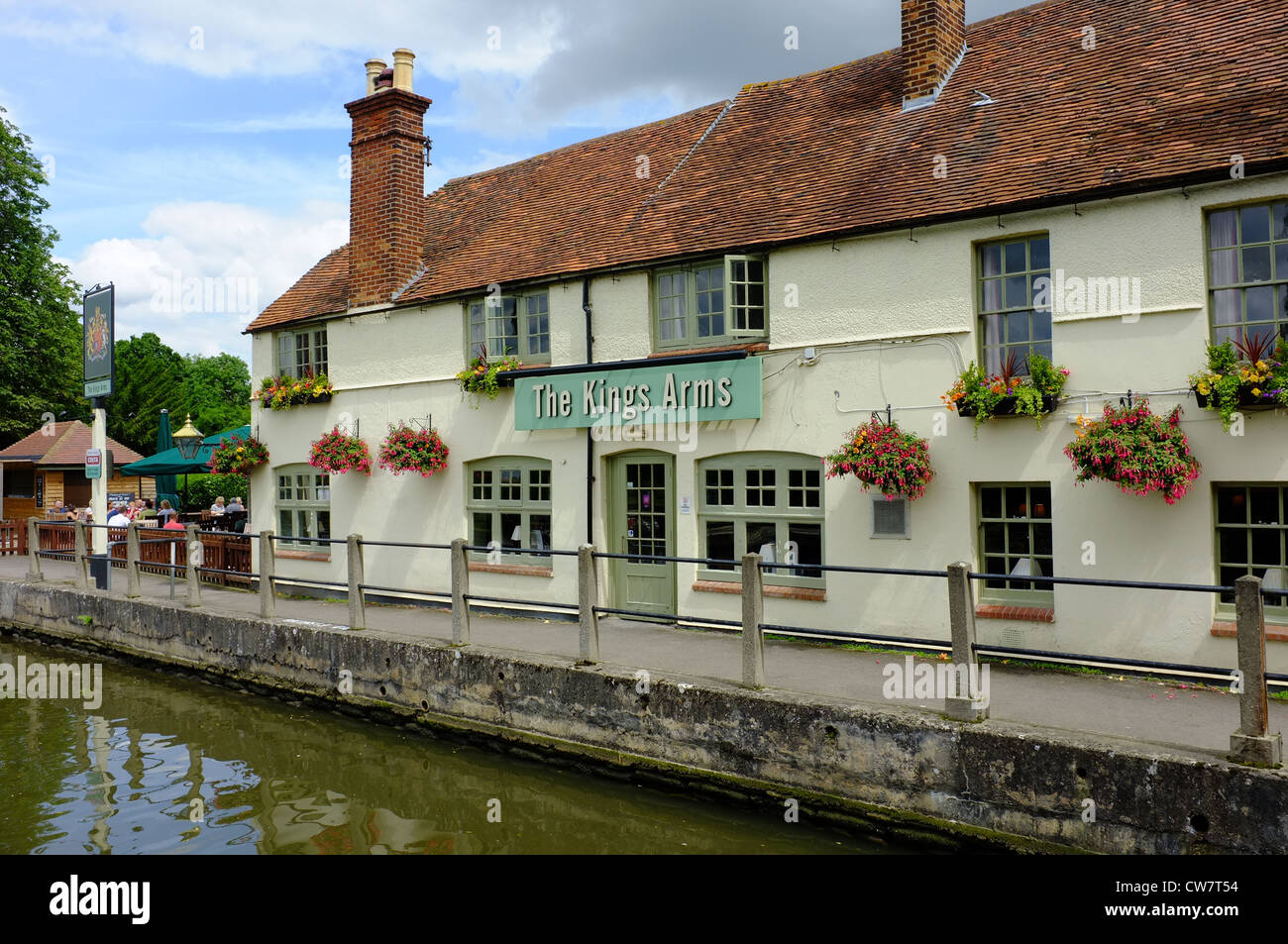 Le Kings Arms Sandford-on-Thames Banque D'Images